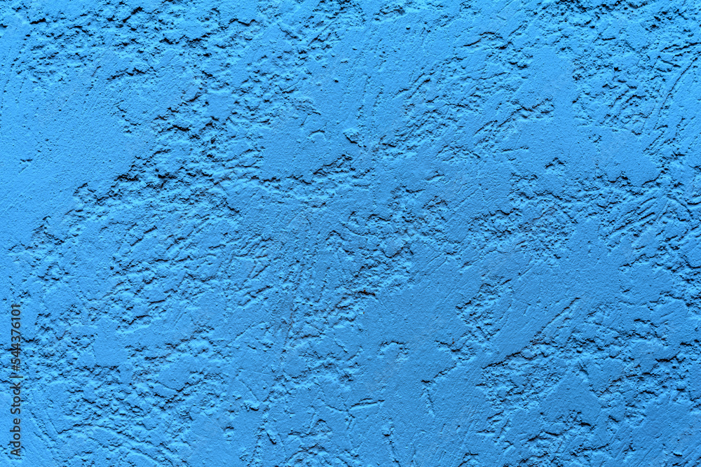 Crépi bleu sur façade de maison Crépi bleu sur façade de maison