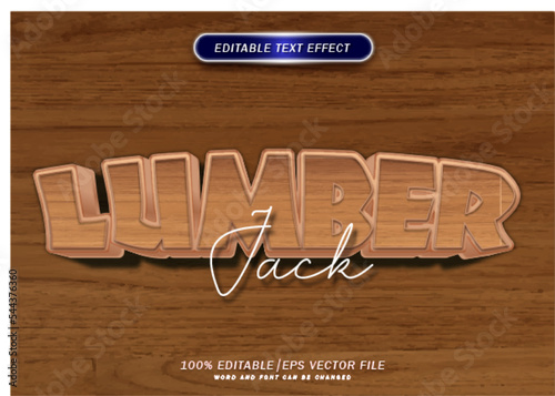3d wood style text and texture editable text effect. mockup text effect