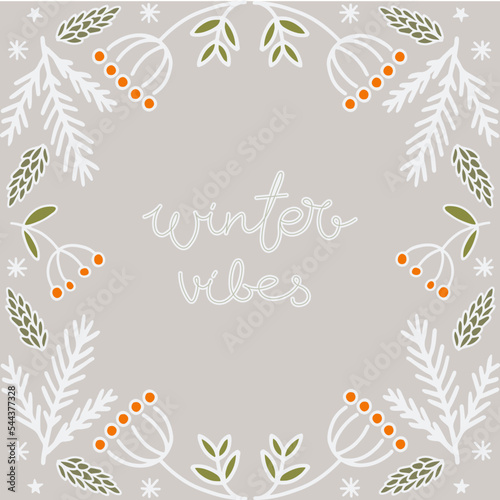 christmas background with snowflakes