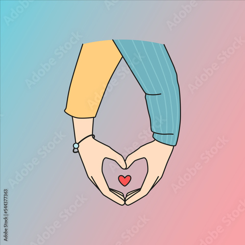 hand with heart