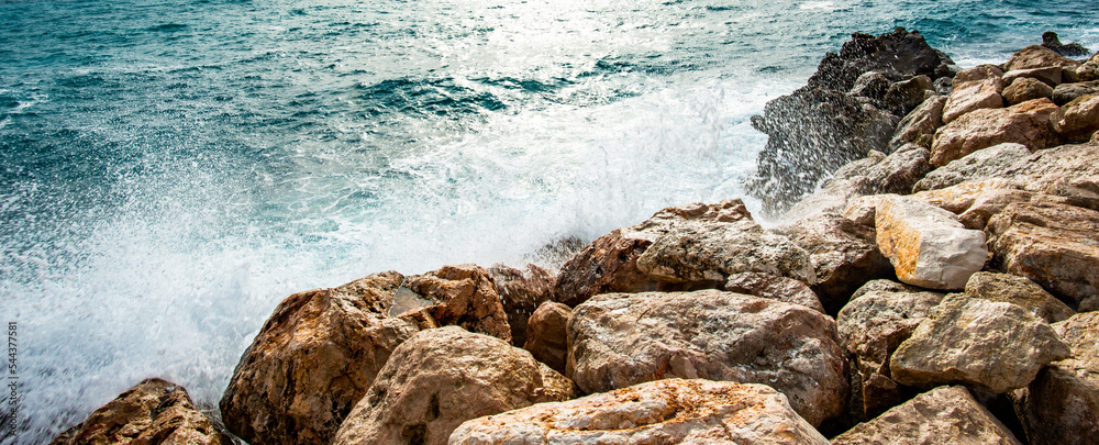 Brandung an der Côte d'Azur