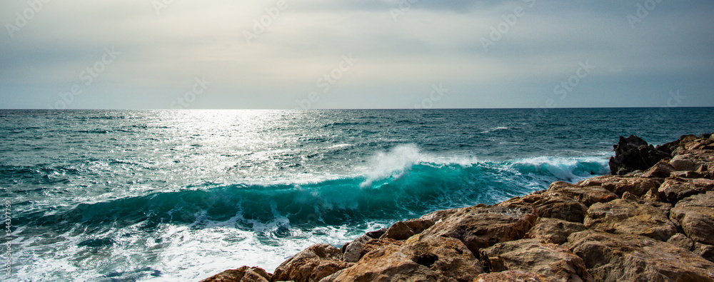 Brandung an der Côte d'Azur