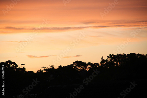 beautiful sunset on a Monday evening. © geraldine