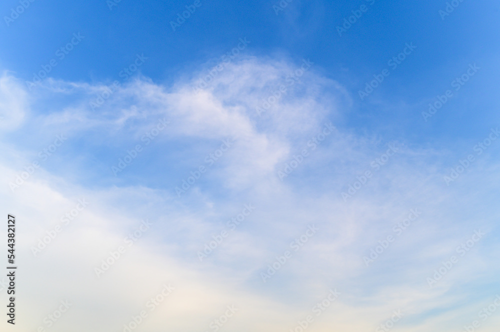 blue sky in summer day