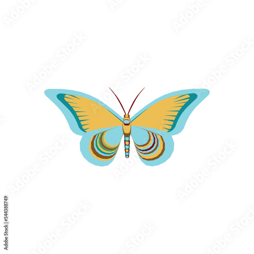 Modern logotype butterfly vector icon