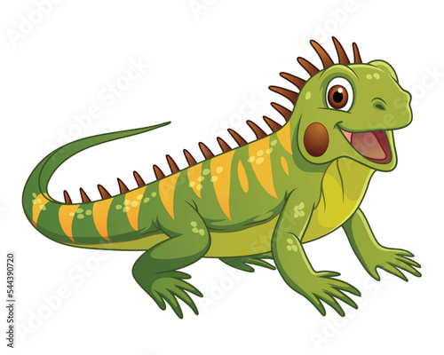 Little Iguana Cartoon Animal Illustration