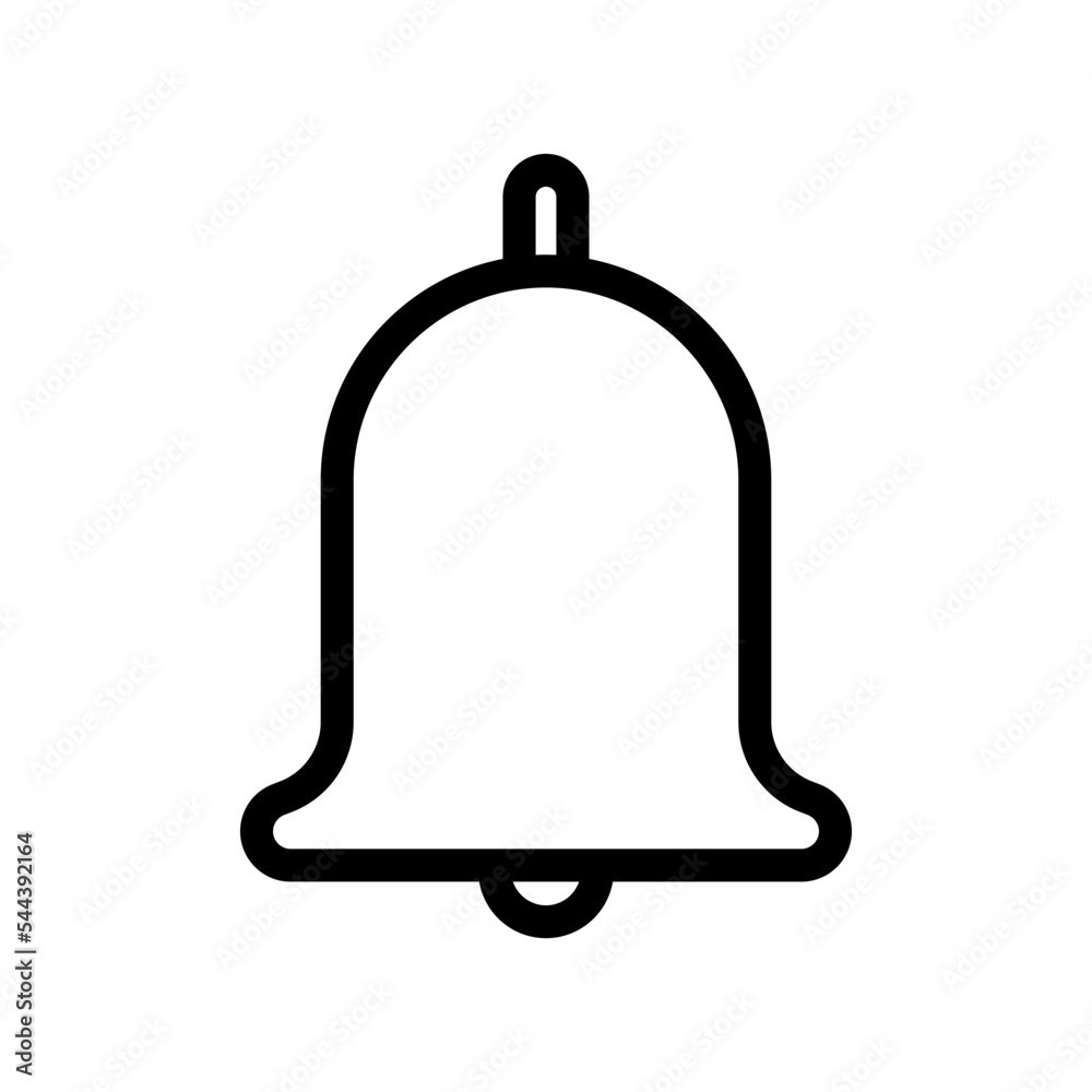 bell icon in trendy flat design bell icon in trendy flat design