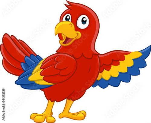 Parrot Red Macaw Bird Carto...