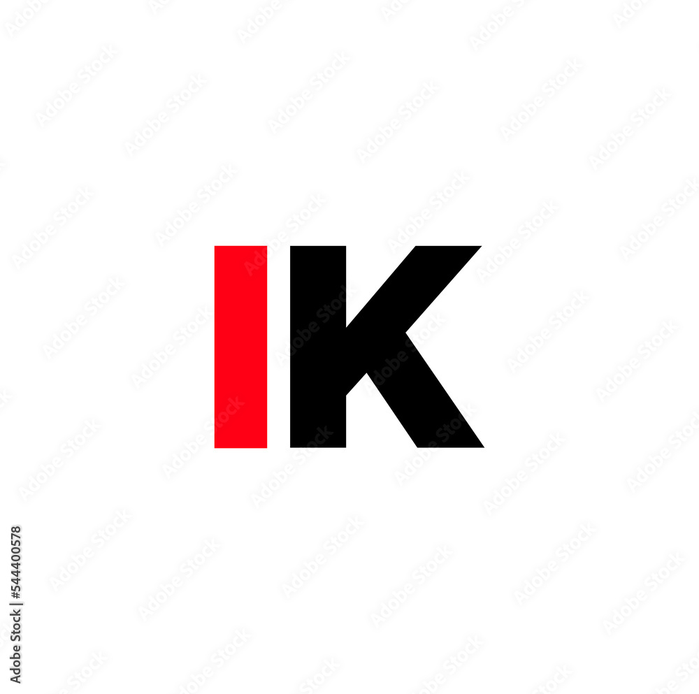 IK company Name monogram. I K typography iocn. IK company Name monogram. I K typography iocn.