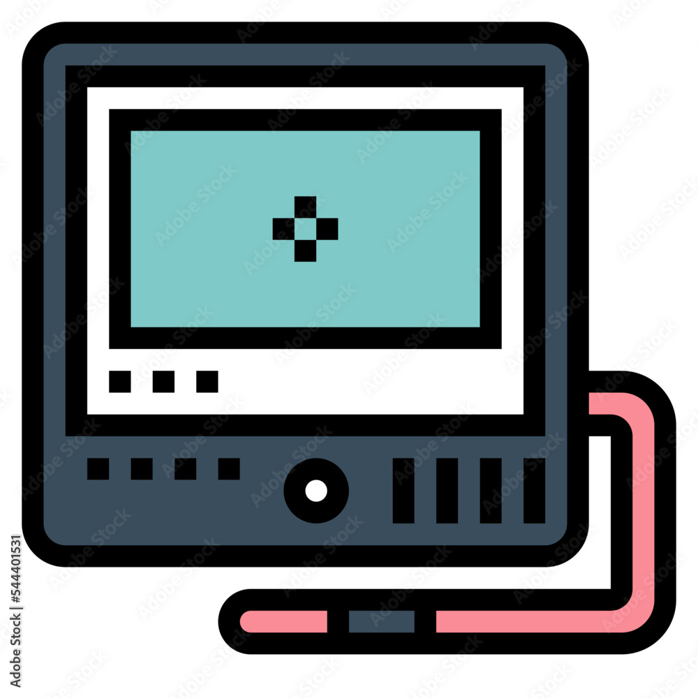 monitor filled outline icon style