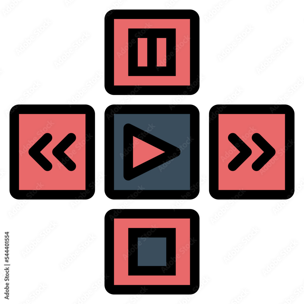 play button filled outline icon style play button filled outline icon style