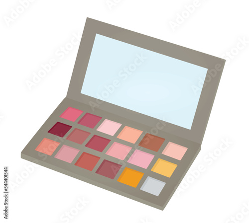 Eye shadow package. vector illustration