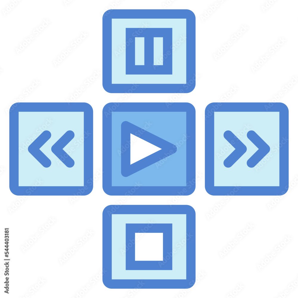 play button two tone icon style play button two tone icon style