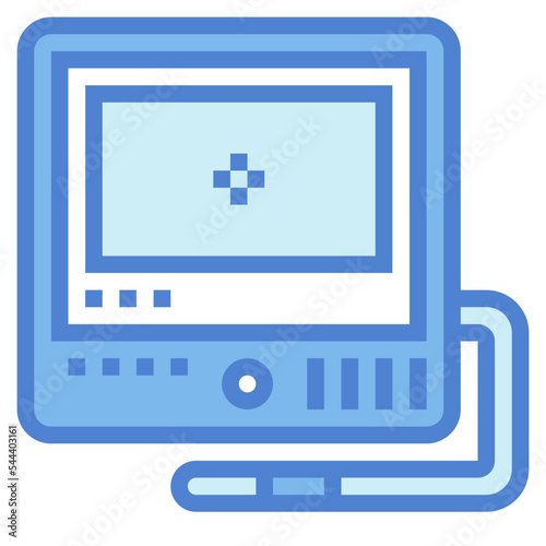 monitor two tone icon style
