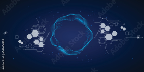 Technology graphic design background. Vector illustration. Vector Abstract technology circuit lines. Technology vector background.Eps10 vector illustration.	