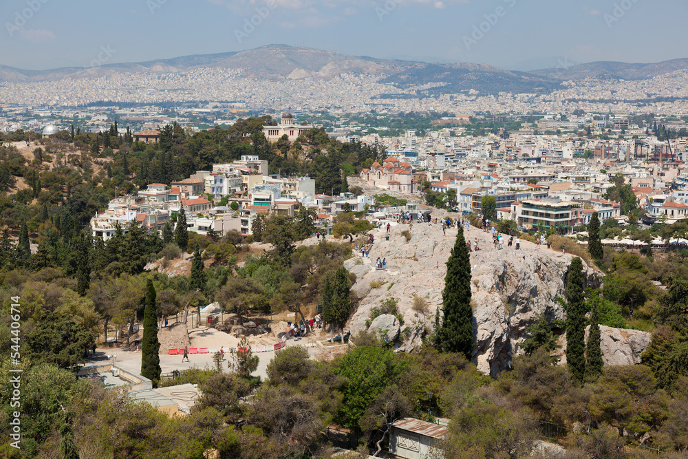 Areopage hill, Athens, Greece