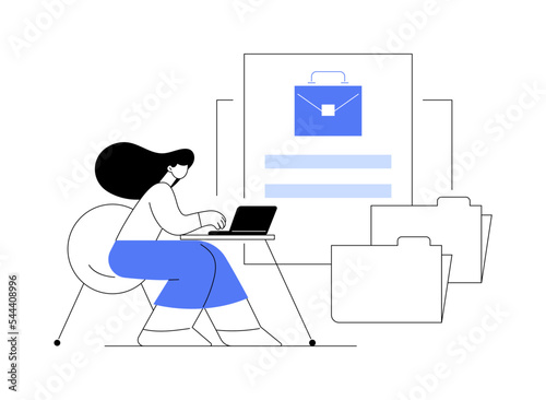 Employers abstract concept vector illustration.