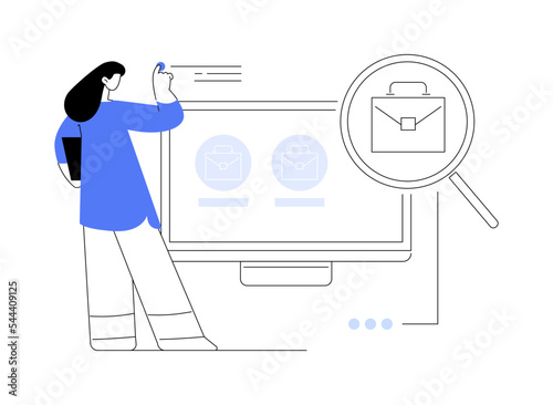 Vacancies abstract concept vector illustration.