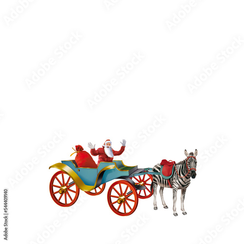 calèche, chariot, père noël, roue, millésime, zèbre, carrosse,  blanc, bleu, blanc, rouge, français, fête, cadeau,  photo