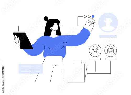 Specialist recruitment abstract concept vector illustration.
