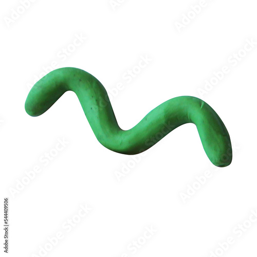 Plasticine Figure Decorative Element Wave