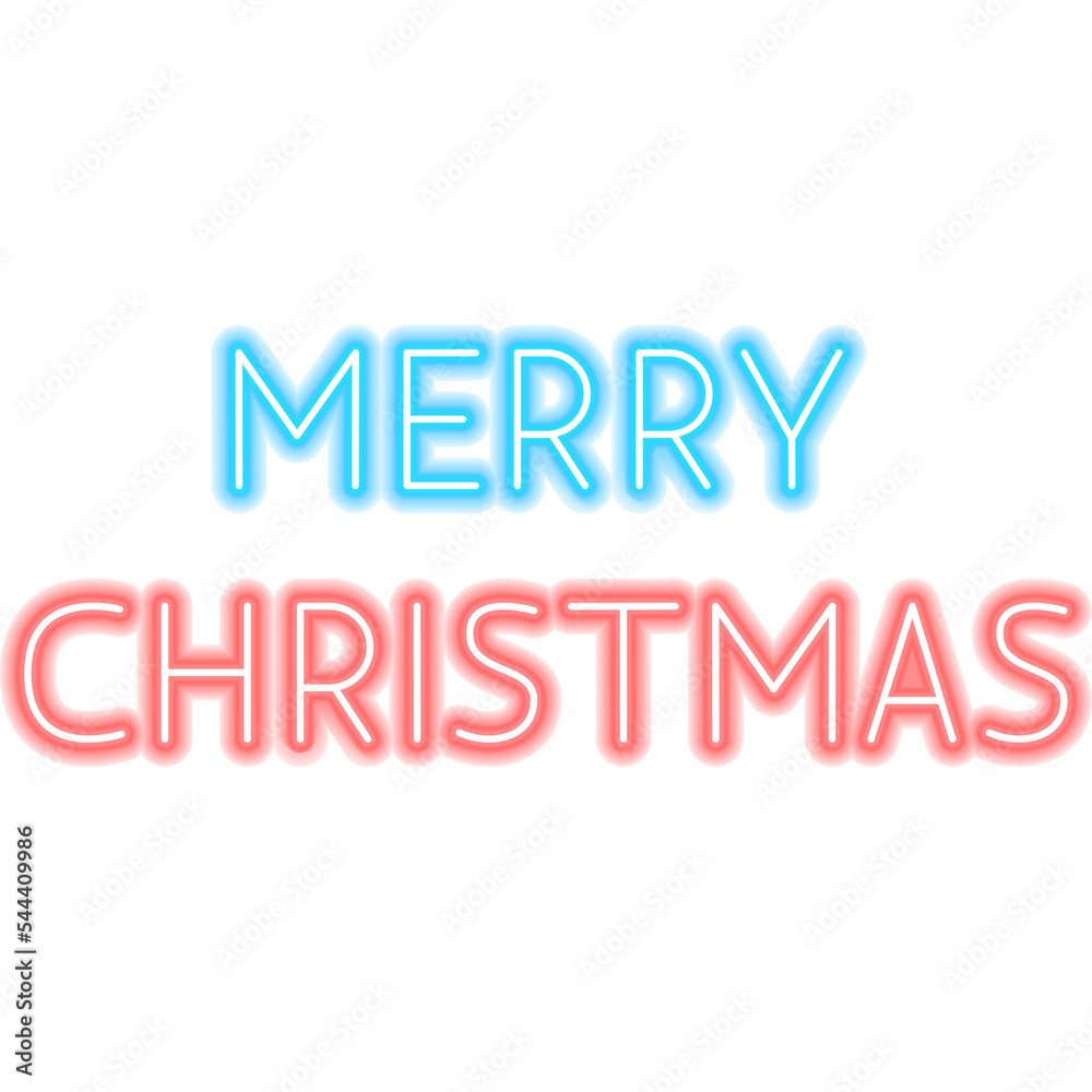 Merry Christmas Neon Sign. Illustration of Winter Holiday Promotion. Merry Christmas Neon Sign. Illustration of Winter Holiday Promotion.