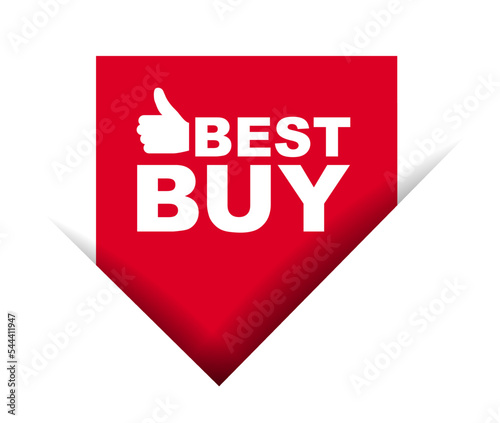 red vector illustration banner best buy
