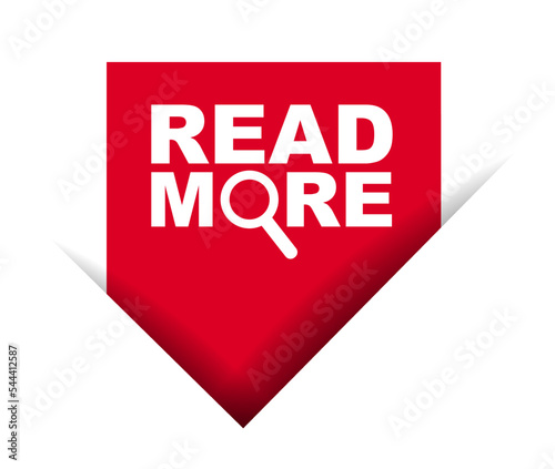 red vector illustration banner read more