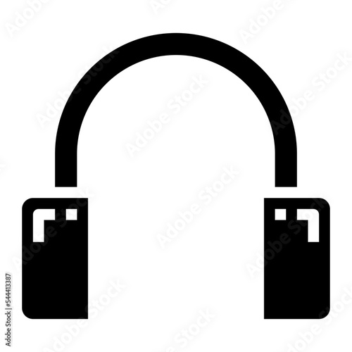 earmuffs glyph icon style