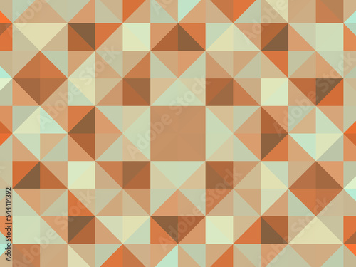 Multicolored background. A mosaic of small triangles. Pixel texture, pattern.