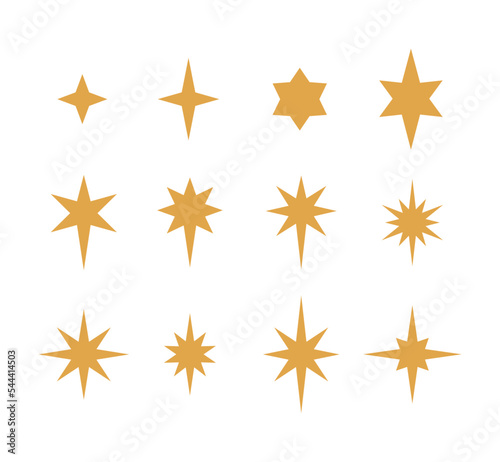 Christmas Stars Vector Set