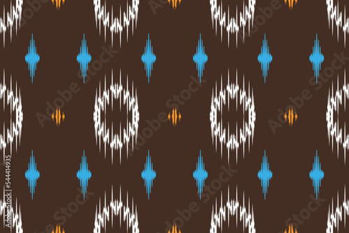 Ethnic ikat stripes batik textile seamless pattern digital vector design for Print saree Kurti Borneo Fabric border brush symbols swatches party wear