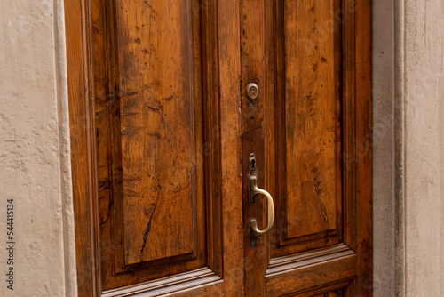 Old wooden door photo