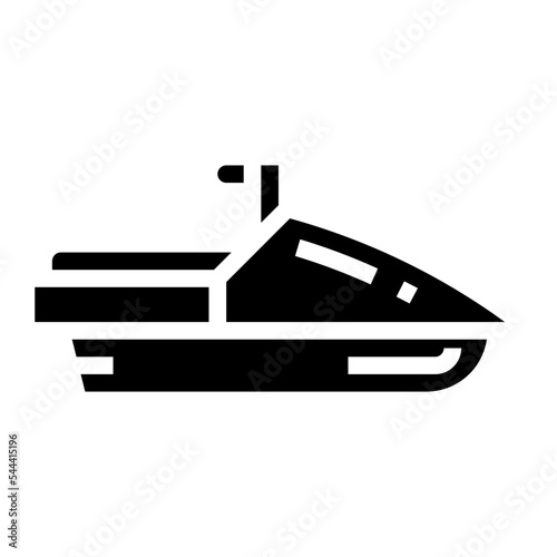 jetski glyph icon style