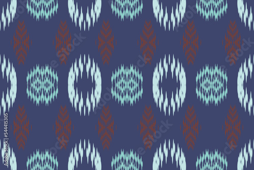 Ethnic ikat stripe batik textile seamless pattern digital vector design for Print saree Kurti Borneo Fabric border brush symbols swatches stylish