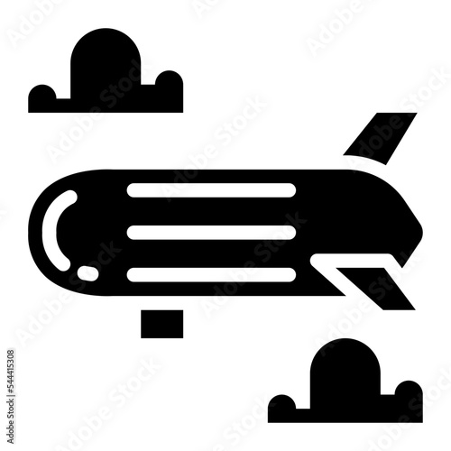 zeppelin glyph icon style