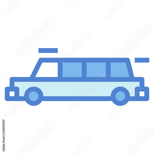 limousine two tone icon style