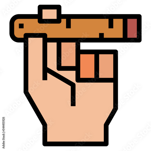 cigars filled outline icon style
