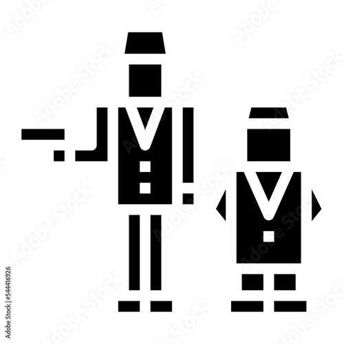 bodyguard glyph icon style