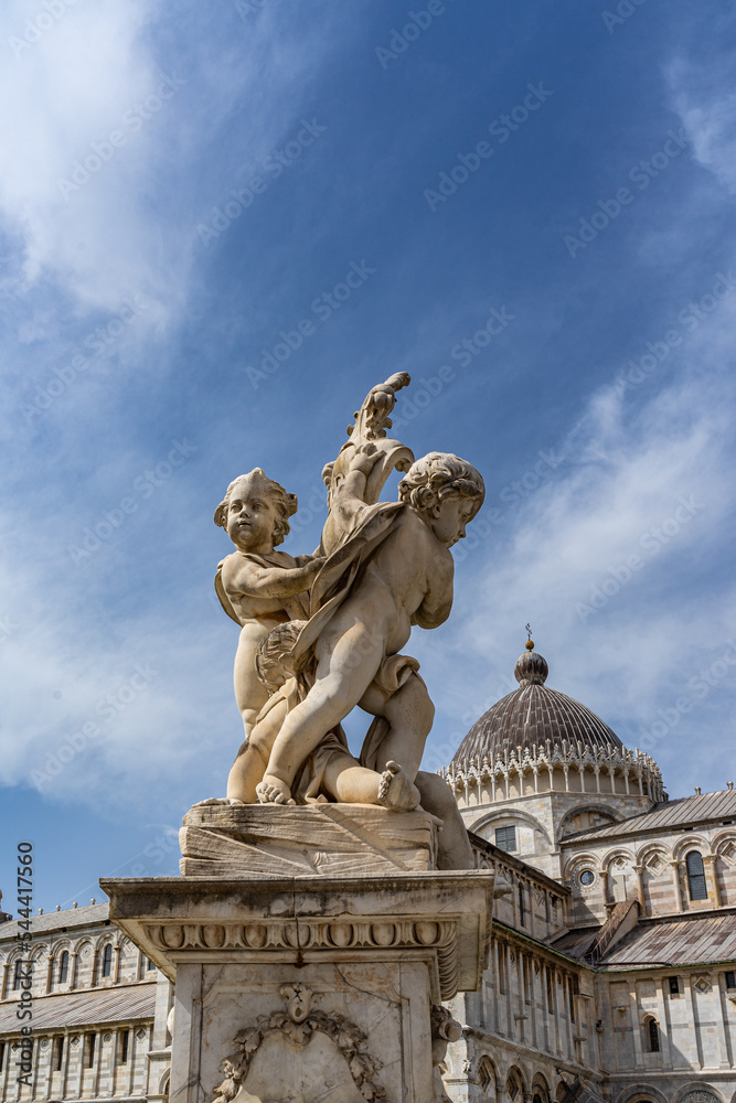Piazza del Duomo square of Pisa in Italy.