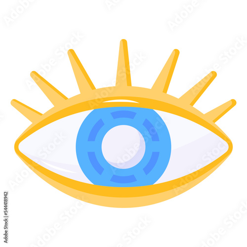 A horus eye flat editable icon