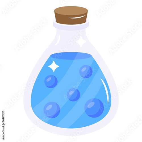 A magic potion bottle flat icon download