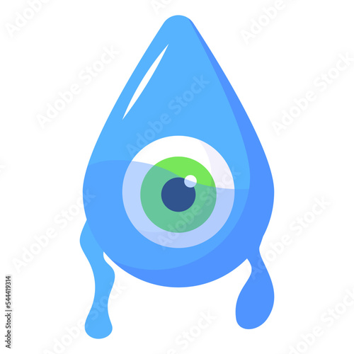 A horus eye flat editable icon