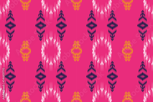 ฺฺBatik Textile ikat damask seamless pattern digital vector design for Print saree Kurti Borneo Fabric border brush symbols swatches designer