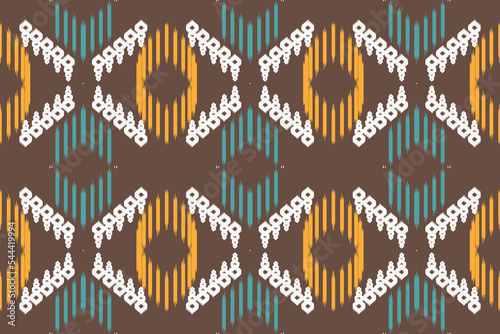 ฺฺBatik Textile ikat damask seamless pattern digital vector design for Print saree Kurti Borneo Fabric border brush symbols swatches stylish