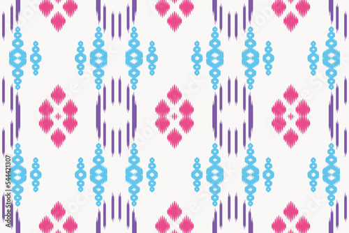 ฺฺBatik Textile ikat fabric seamless pattern digital vector design for Print saree Kurti Borneo Fabric border brush symbols swatches party wear