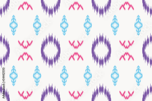 ฺฺBatik Textile ikat flower seamless pattern digital vector design for Print saree Kurti Borneo Fabric border brush symbols swatches party wear