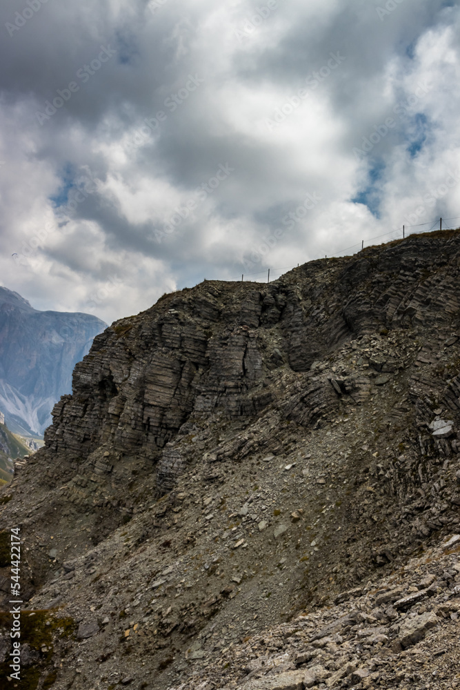 Clouds over mountain massif Odle in Dolomites Clouds over mountain massif Odle in Dolomites