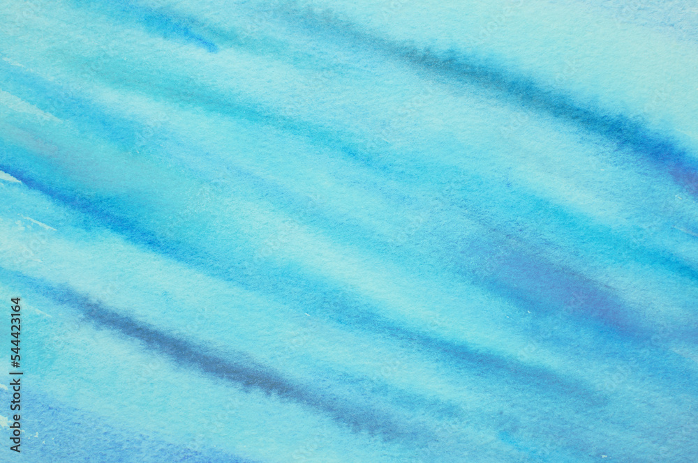Beautiful watercolor background of blue hues in the form of diagonal stripes. Beautiful watercolor background of blue hues in the form of diagonal stripes.