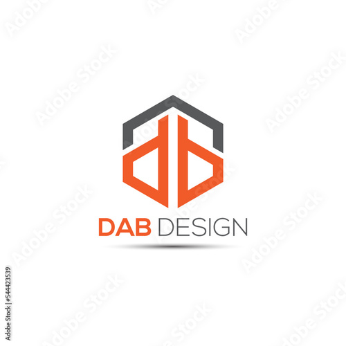 letter D D dab design logo design.